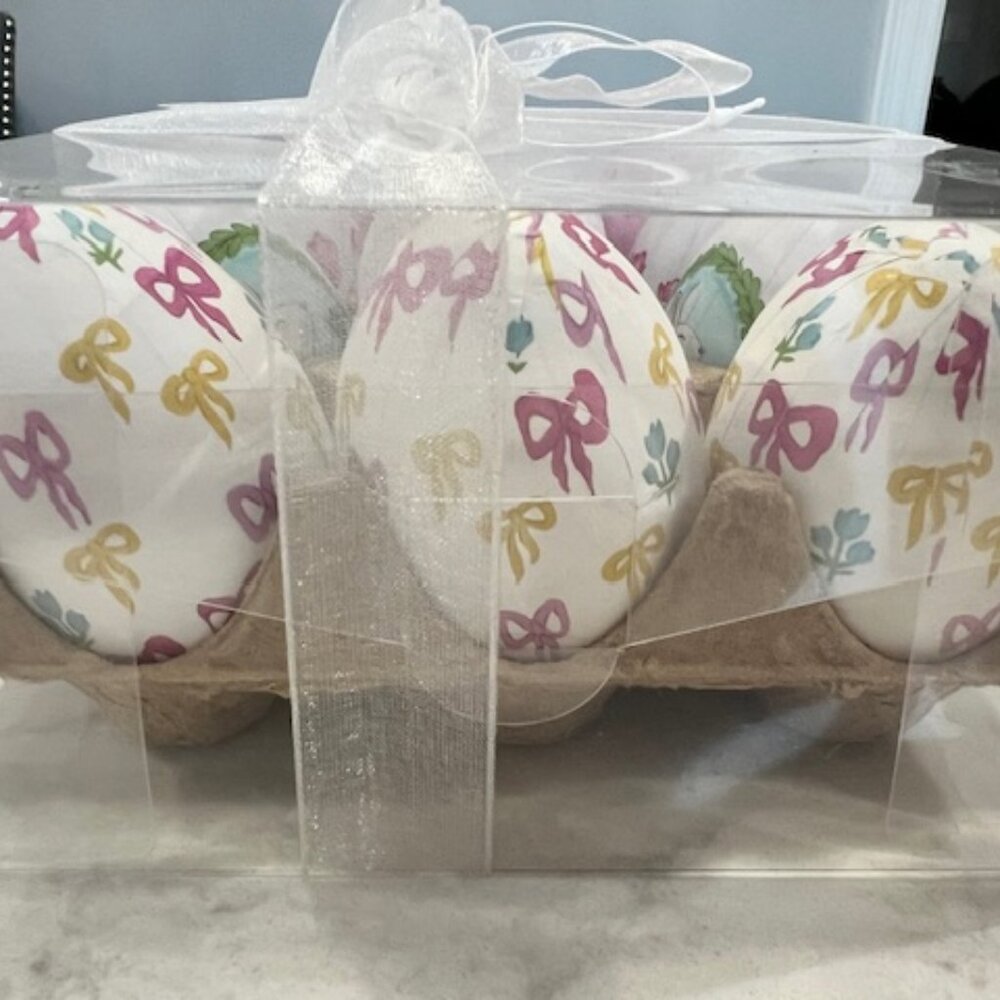 Pack of 12 Papier-Mâché Painted Easter Eggs (Size: 2-1/2"H x 2" Dia.) - Picture 4 of 8